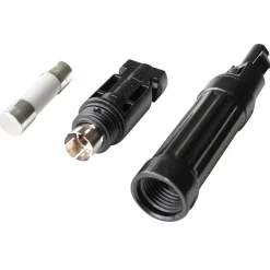 MC4-kontakt med 15 A sikring til solceller opptil 1500 V DC