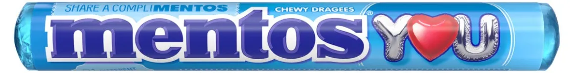 Mentos godteri i rull, 38 gram