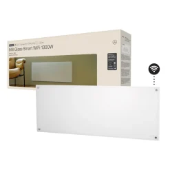 Mill Glass Smart wifi-varmeovn Gen. 4, hvit, 1300 W