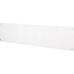Mill panelovn med glassfront, hvit