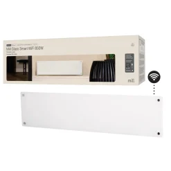 Mill Glass Smart wifi-varmeovn Gen. 4, hvit, 850 W