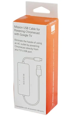 Mission Chromecast USB-adapter til TV, 12 V