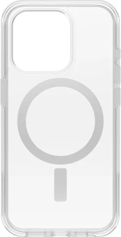 Mobildeksel for iPhone 15 Pro, Otterbox Symmetry Clear MagSafe