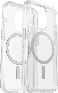 Mobildeksel for iPhone 15 Pro, Otterbox Symmetry Clear MagSafe