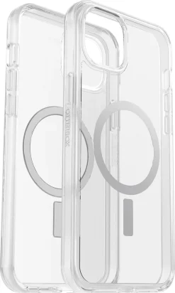 Mobildeksel for iPhone 15 Plus, Otterbox Symmetry Clear MagSafe