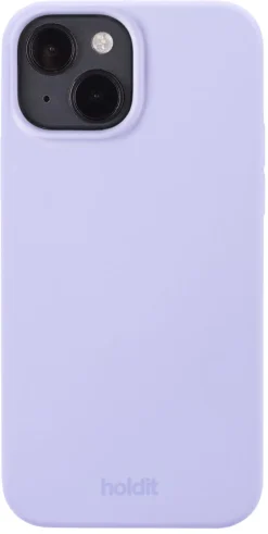 Mobildeksel i silikon for iPhone 14, Holdit Lavender