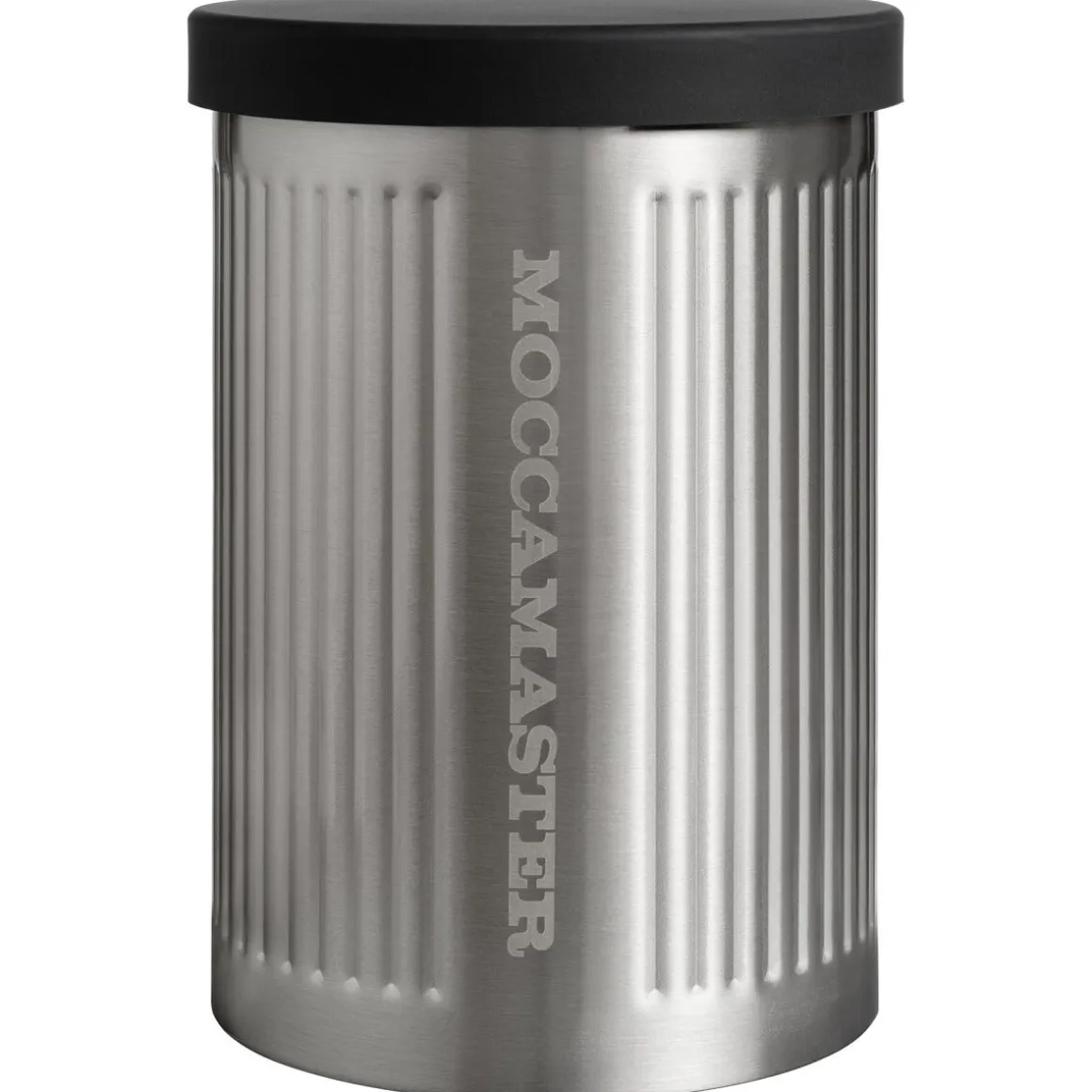 Moccamaster kaffeboks i rustfritt stål med silikonlokk 500 g