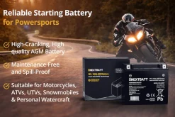 Motorsykkelbatteri AGM 12 V, 18 Ah