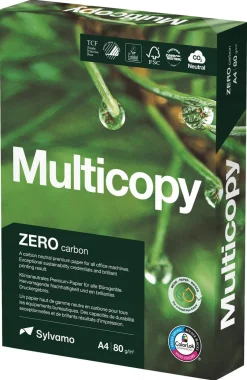 Multicopy Zero A4 80 g kopipapir, 2500-pakning