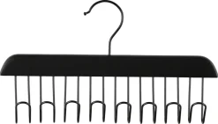 Multihenger, henger med 8 kroker, svart, 28 cm