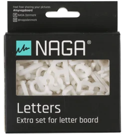 Naga bokstaver og siffere til bokstavtavle