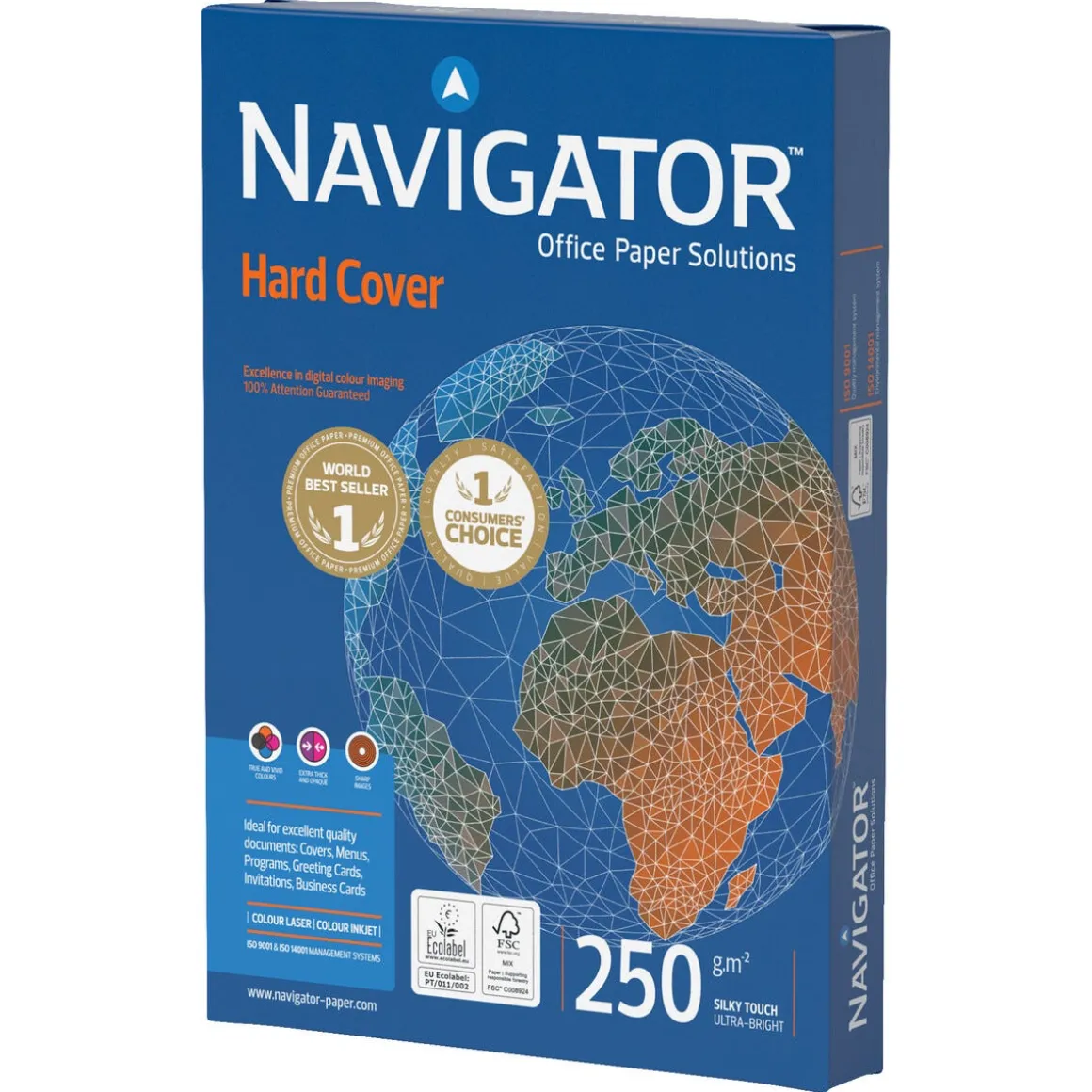 Navigator Hard Cover tykt skriverpapir A4 250g, 125 ark