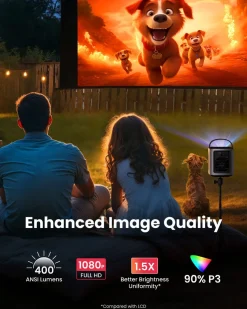 Nebula Mars 3 Air bærbar Google TV-projektor, D2325