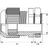 Nelco gjennomføring M20 6–12 mm, 2-pakning