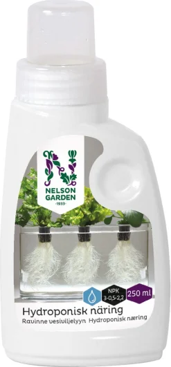 Nelson Garden flytende hydroponisk plantenæring, 250 ml