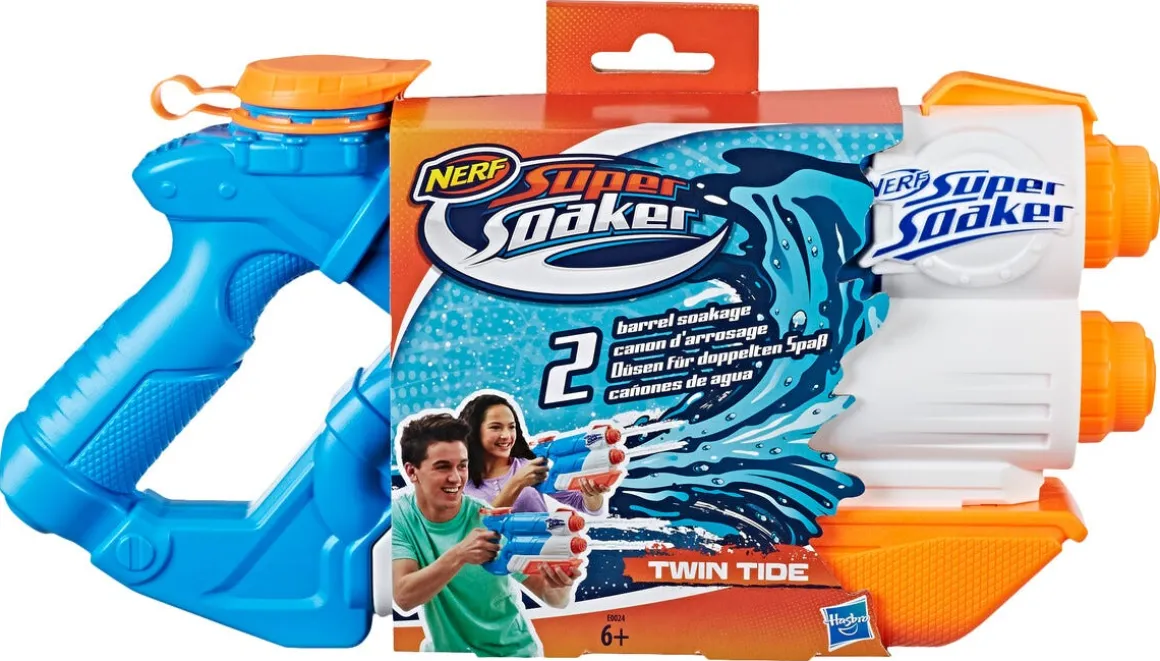 Nerf Super Soaker Twin Tide vannpistol, fra 6 år