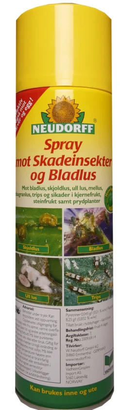 Neudorff spray mot skadeinsekter og bladlus, 400 ml