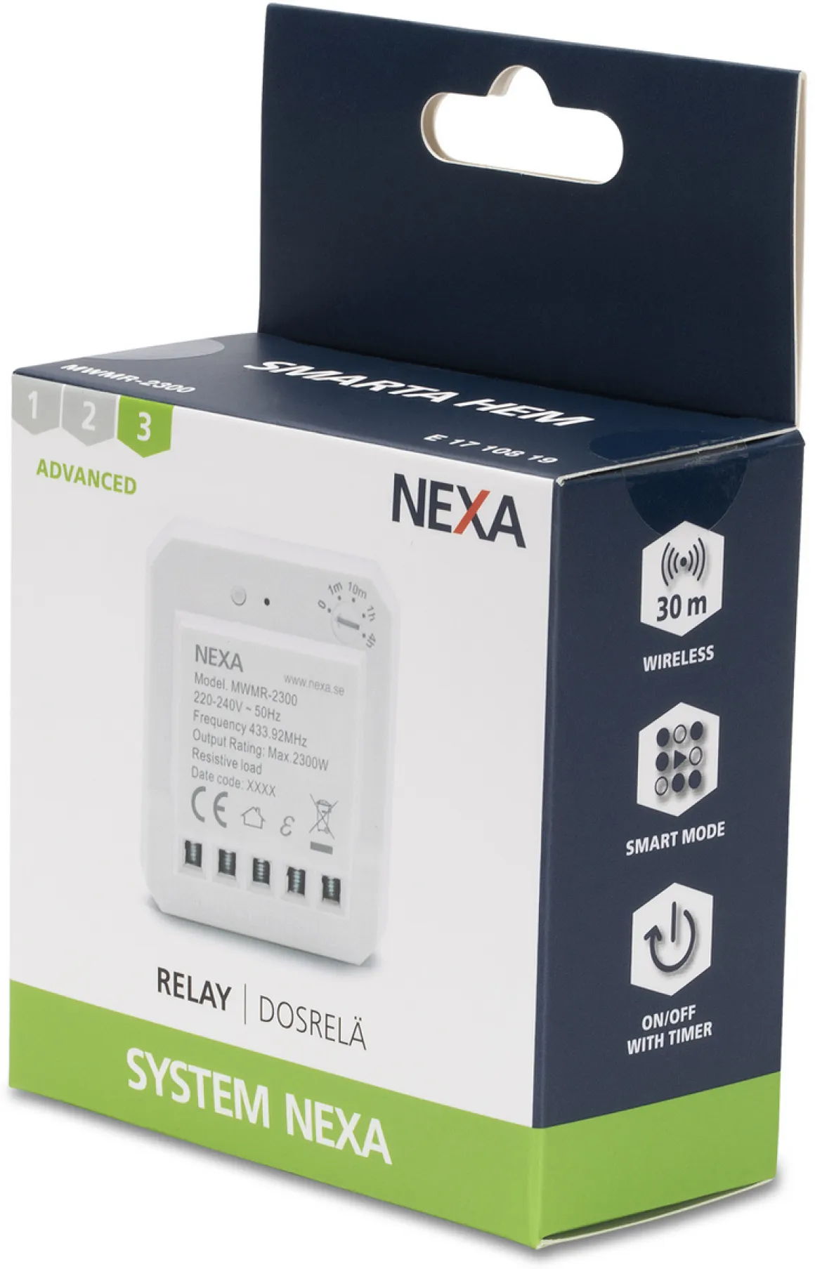 Nexa MWMR-2300 innbyggingsmottaker på/av