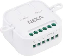 Nexa WBR-2203 innbyggingsmottaker på/av med timer