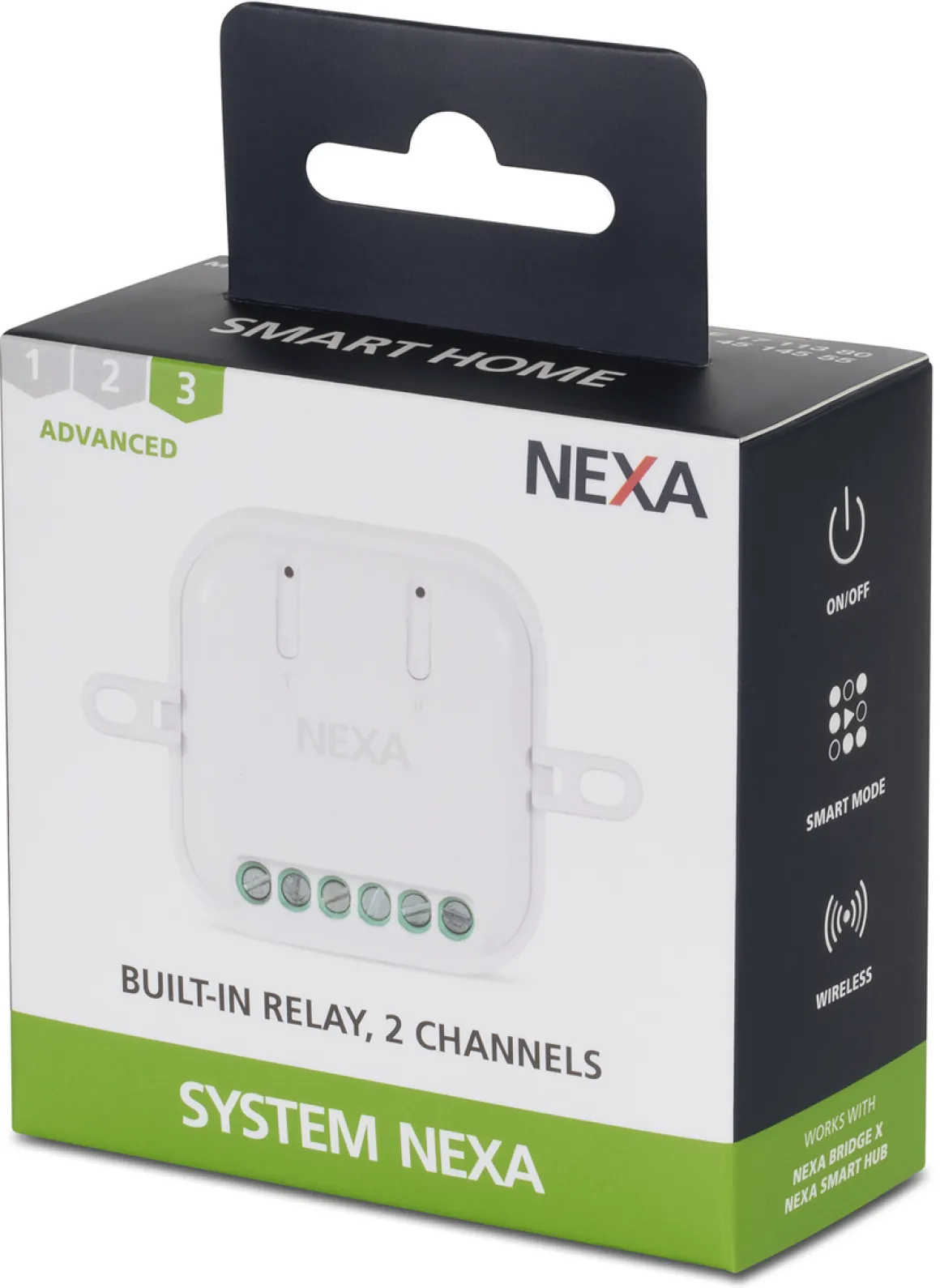 Nexa MCMR-3000 mottaker for innbygging, på/av, 2 kanaler