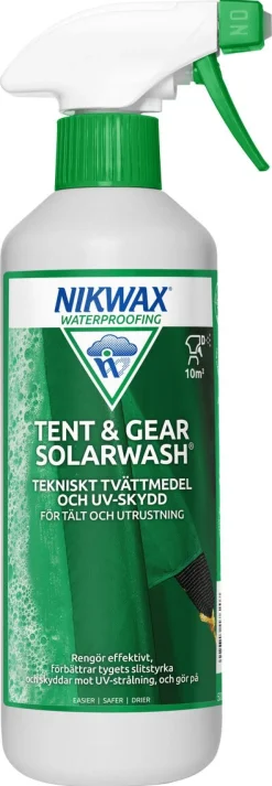 Nikwax Tent & Gear Solar Wash vaskemiddel UV-beskyttelse, 500 ml