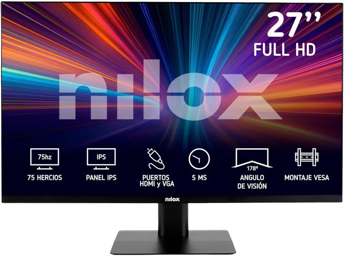 Nilox dataskjerm 27 tommer full HD, IPS