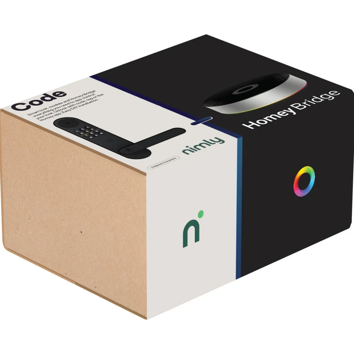 Nimly Home Access+ smart låsepakke med Homey Bridge