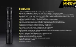 Nitecore vanntett oppladbar LED-lommelykt, 1200 lm