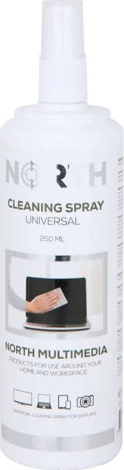 North skjermrens med pusseklut, 250 ml