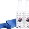 North skjermrens med pusseklut for mobil, 2 x 30 ml