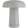 Northlight batteridrevet bordlampe liten sopp, 12 cm