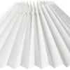 Northlight Ines plissert lampeskjerm hvit, 25 cm og 36 cm