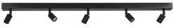 Northlight Leon taklampe med 5 spotlighter, 80 cm