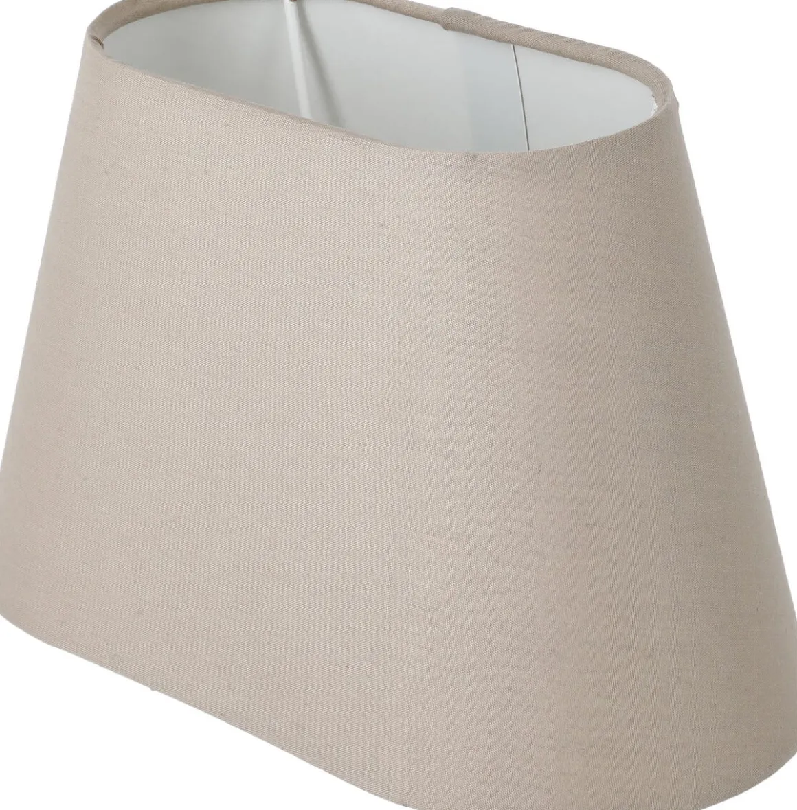 Northlight liten, oval lampeskjerm i stoff, 22 x 15 cm