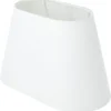 Northlight liten, oval lampeskjerm i stoff, 22 x 15 cm