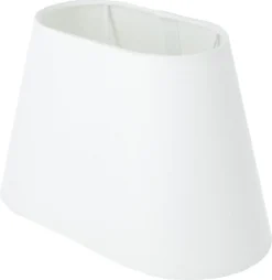 Northlight liten, oval lampeskjerm i stoff, 22 x 15 cm
