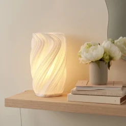 Northlight Mille bordlampe 3D-design, hvit