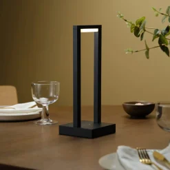 Northlight oppladbar bordlampe USB, svart