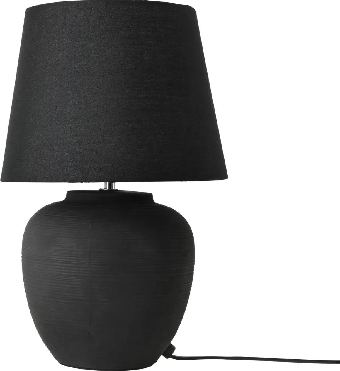 Northlight Selma bordlampe i svart keramikk
