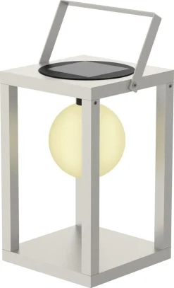Northlight solcellelykt metall, varmgrå
