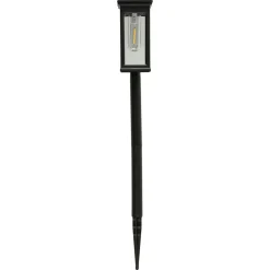 Northlight solcellelykt på spyd svart 53 cm