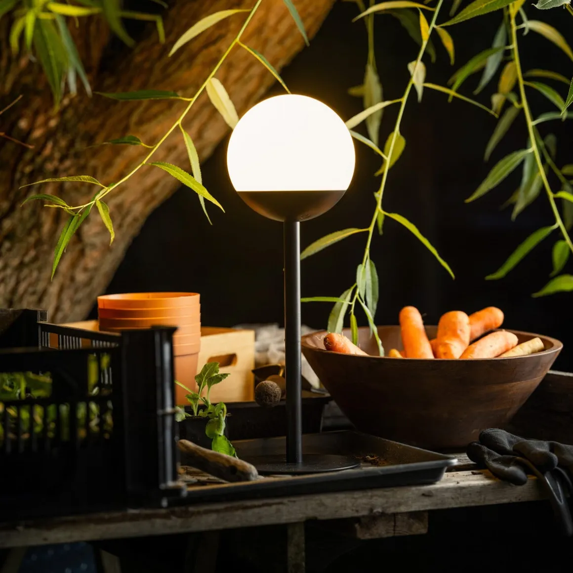 Northlight utendørs bordlampe solcelle kule, oppladbar