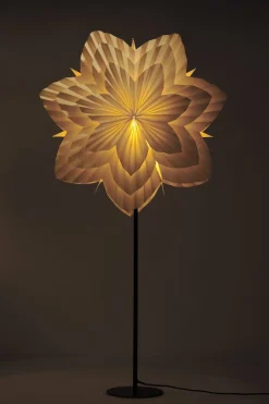 Northlight adventsstjerne brettet blomst, hvit