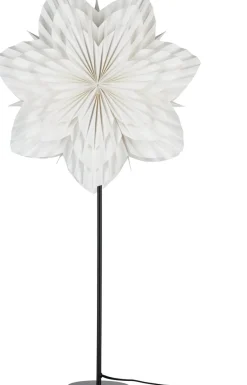 Northlight adventsstjerne brettet blomst, hvit