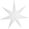 Northlight adventsstjerne glatt, papir, hvit