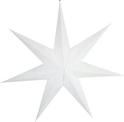 Northlight adventsstjerne glatt, papir, hvit