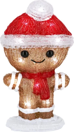Northlight LED-pepperkakemann, utendørsbelysning, 22 cm