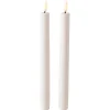 Northlight oppladbare LED stakelys 25 cm hvite, 2-pakning