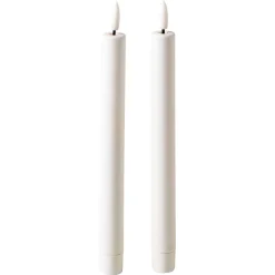 Northlight oppladbare LED stakelys 25 cm hvite, 2-pakning