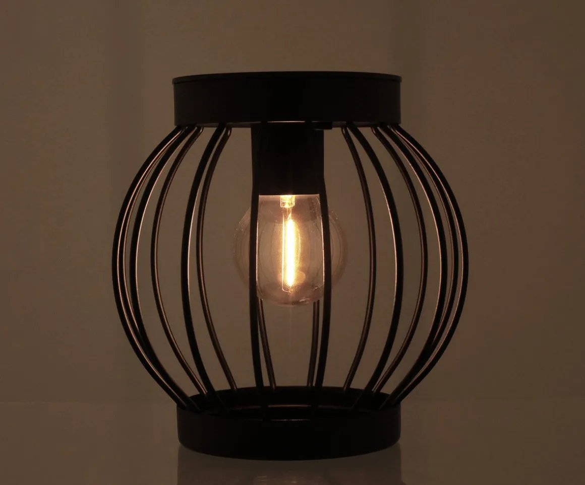 Northlight solcellelykt kurvlykt rund, 15,5 cm